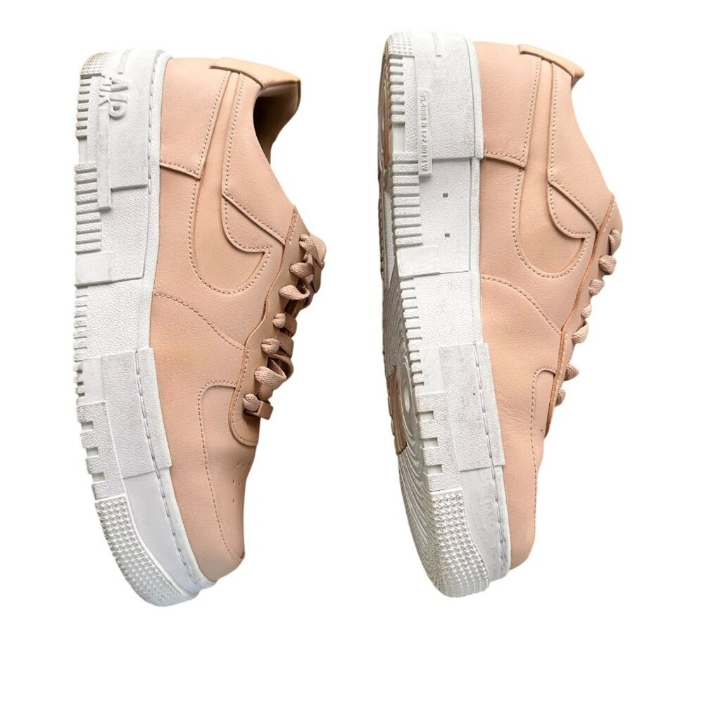 Nike Air Force 1 Pixel Athletic Lace Up Shoe‎ Womens Size 12 Pink White - Picture 8 of 12